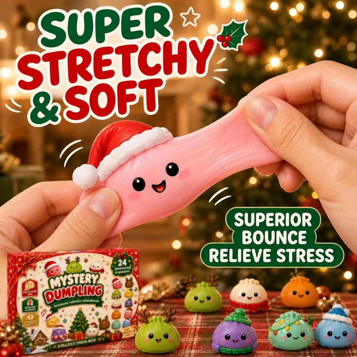 🎅 CHRISTMAS SPECIAL | 24 Days of Mini Squishies – Cute 2026 Advent Calendar with Daily Dumpling Surprises