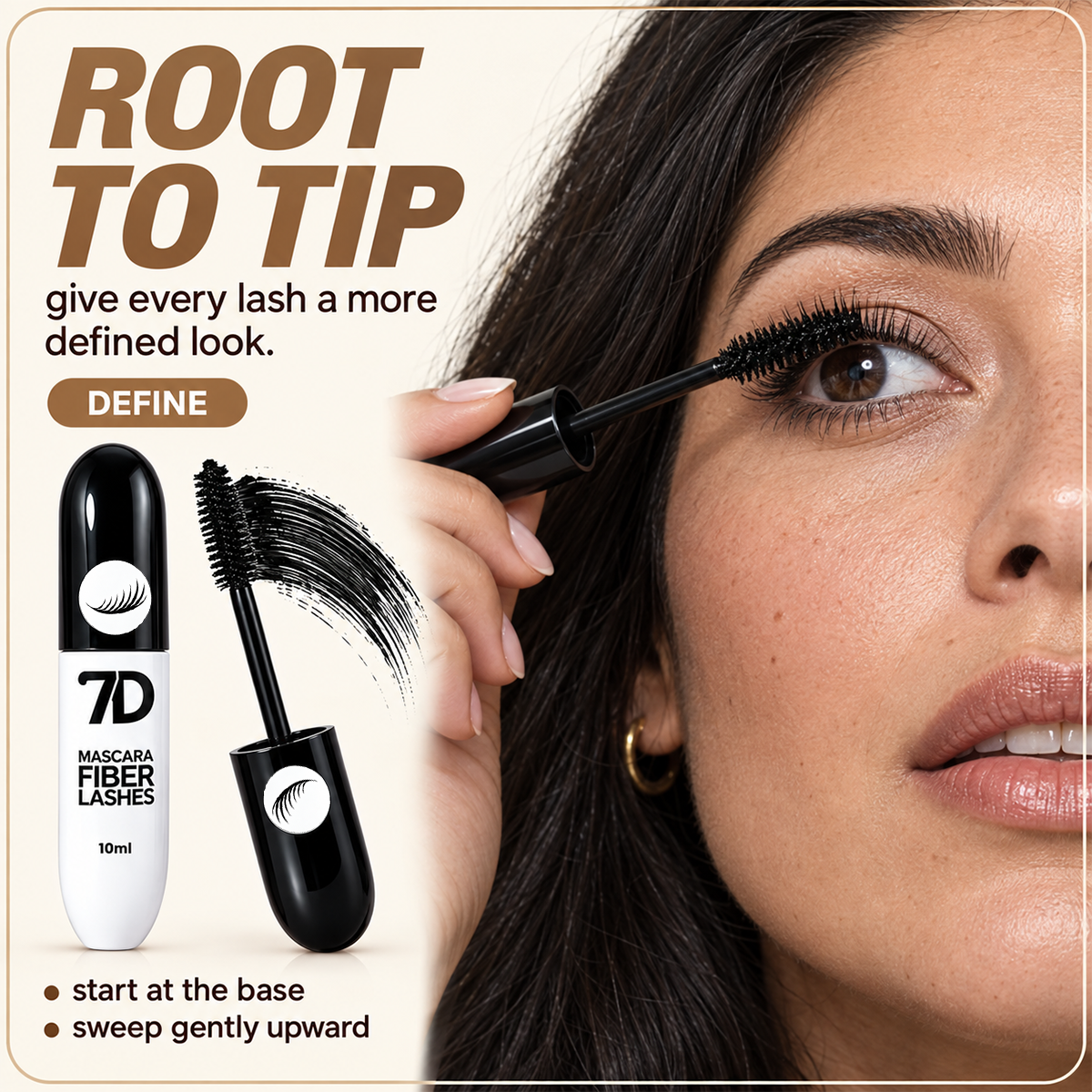 7D Silk Fiber Black Lengthening Mascara - Adult Beauty Makeup✨
