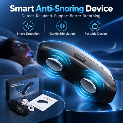 💤Micro Electric Noise Anti Snoring Device 😴✨Snore Less, Sleep More