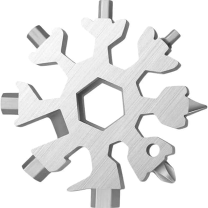 18-in-1 Snowflake Multi-tool Stainless Steel Portable Wrench All-in-One Screwdriver ❄️