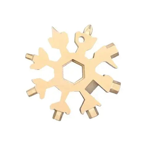 18-in-1 Snowflake Multi-tool Stainless Steel Portable Wrench All-in-One Screwdriver ❄️