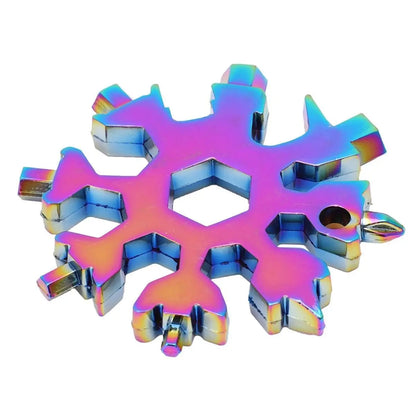 18-in-1 Snowflake Multi-tool Stainless Steel Portable Wrench All-in-One Screwdriver ❄️