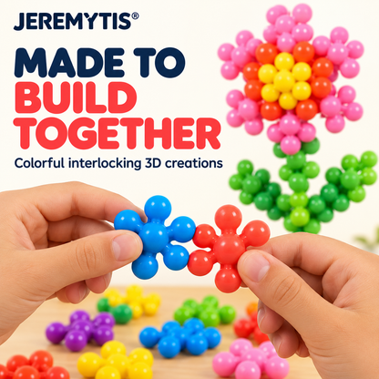 ❄️ LIMITED-TIME 50% OFF! 🧩 Kids 3D Interlocking Snowflake Building Blocks – Stable Build, Burr-free, Colorful ✨