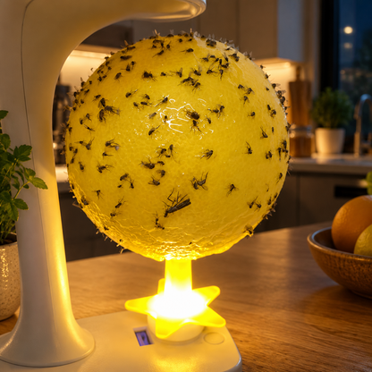 ⏰🎁Sticky Fruit Fly Trap Ball with Stand & LED