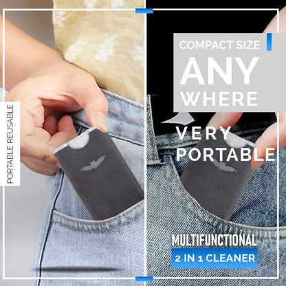 📢📢Buy 2 Get 1 Free !! ⏰2-in-1 Screen Cleaner & Microfiber Cloth: Spray & Wipe, No Residue, Portable