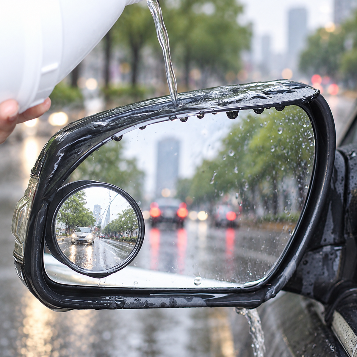2PCS Car Side Mirror Rain Guards